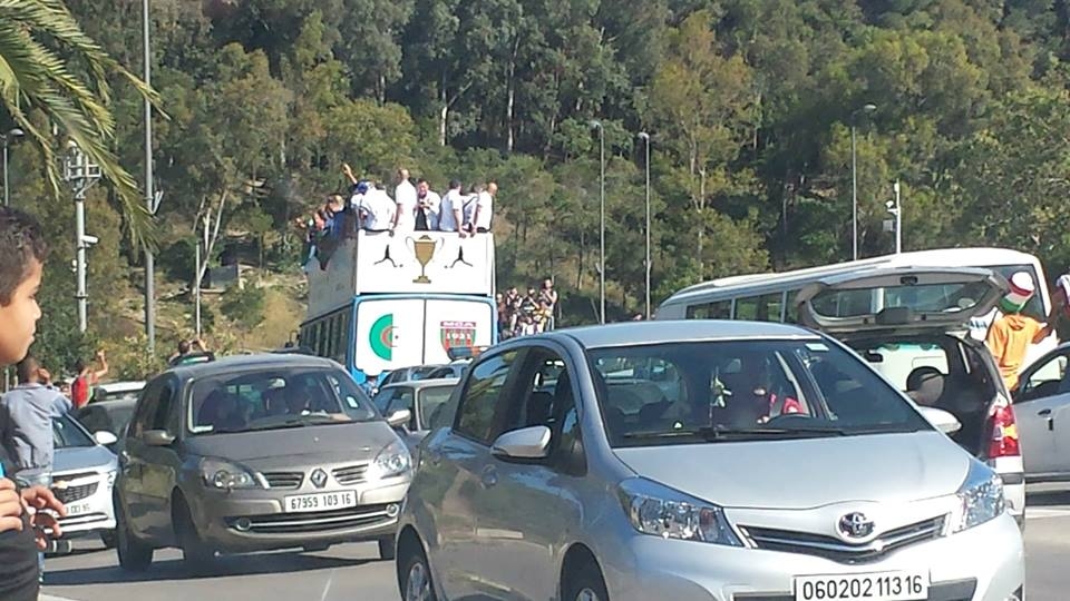 Samedi 03.05.2014 La parade du MCA dans les rues d\'Alger