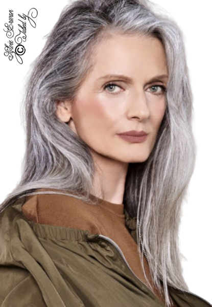 Tubes femmes cheveux gris création 13