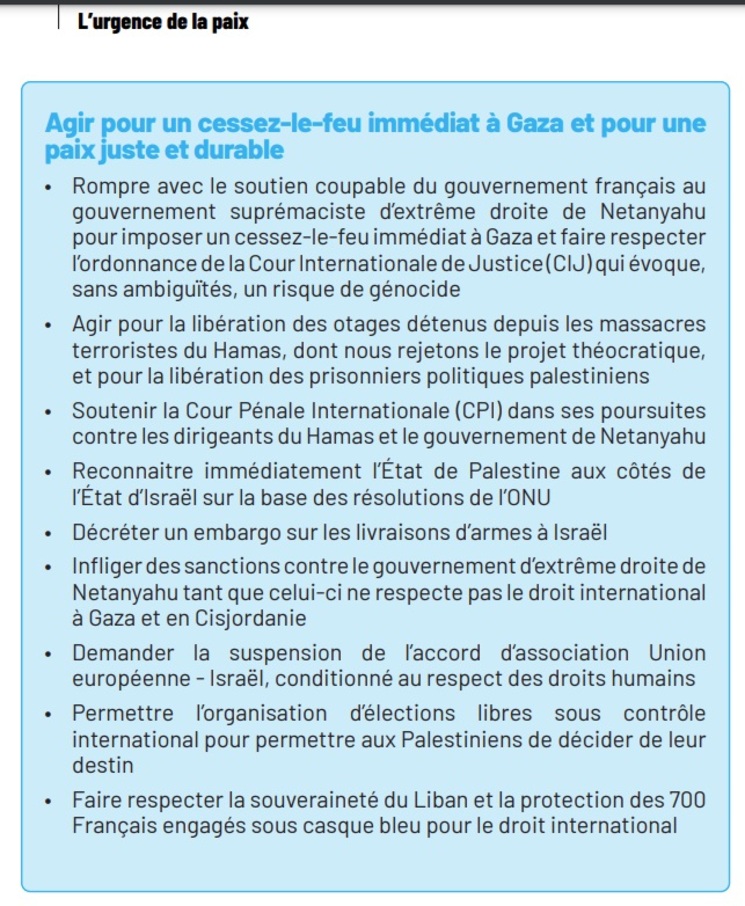 Rappel: la Palestine dans les mesures d'urgence du Front populaire