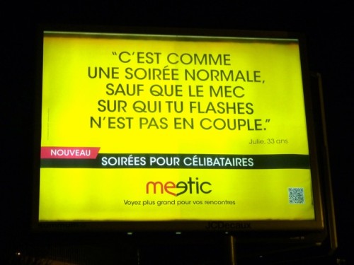 affiche meetic mobile couple