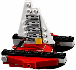 LEGO CREATOR - Hélicoptère rouge (102 pièces)