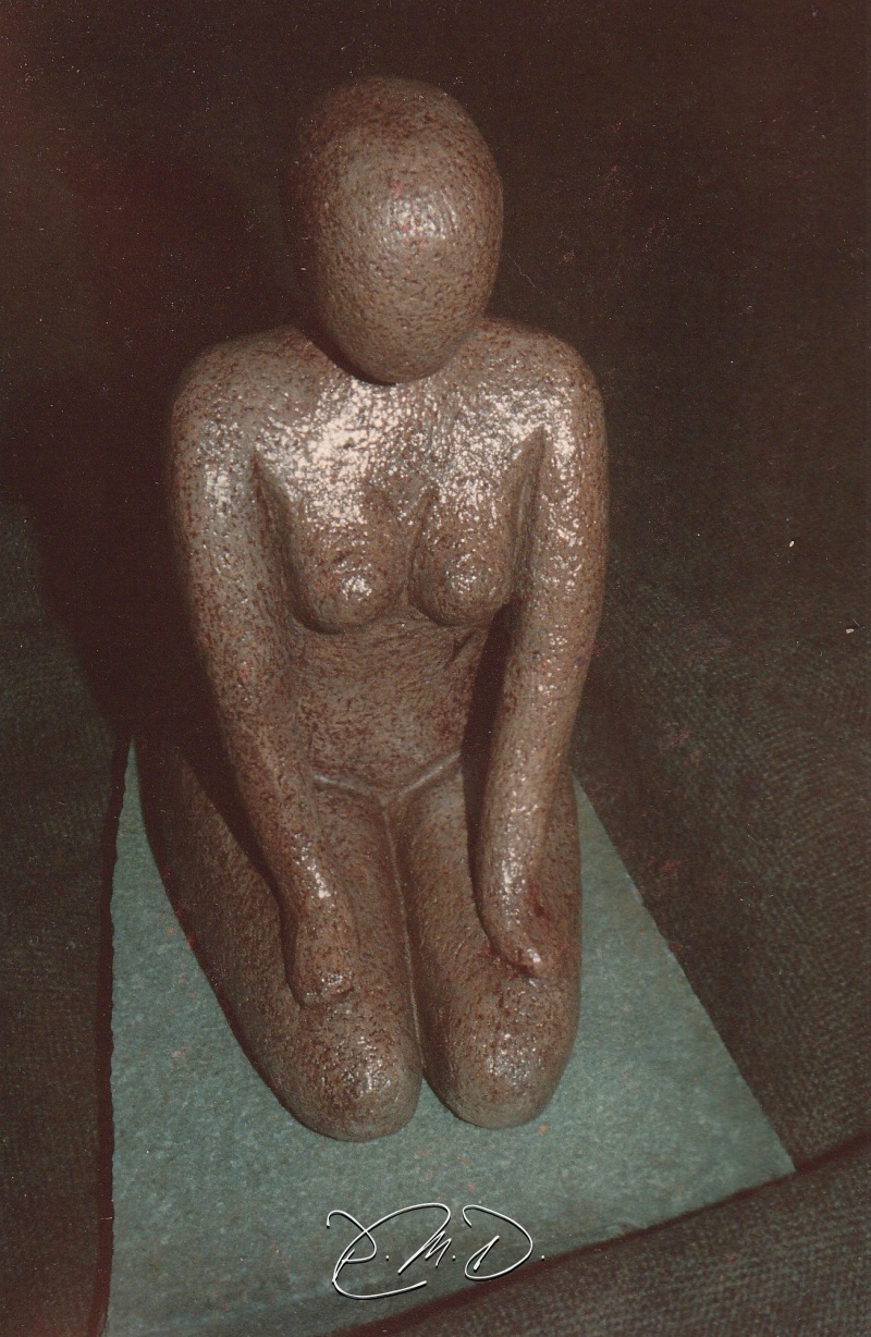 Terre chamottée cuite  et patinée