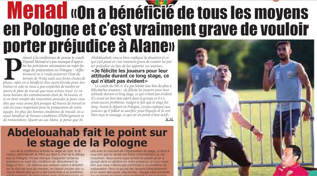 Le Mouloudia corps et âme avec Alane