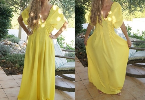 Robe jaune Myrcella