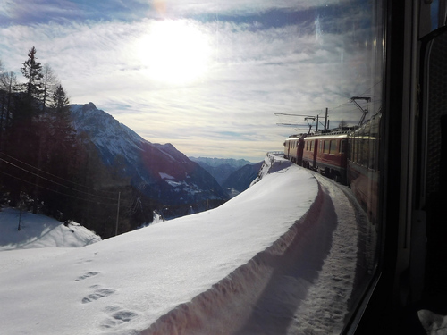 30/01/2018 Bernina Express Saint Moritz GR Suisse # 1 Aller