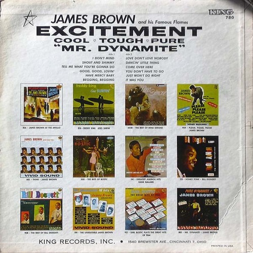 1962 James & His Famous Flames Album " Good Good Twistin' " King Records K 780 [ US ]