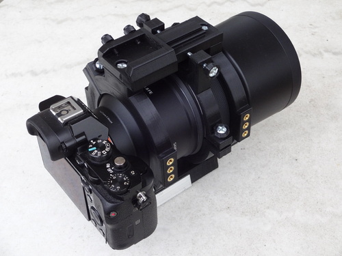 Bracket system for Samyang AF 135 f1.8 FE telephoto lens