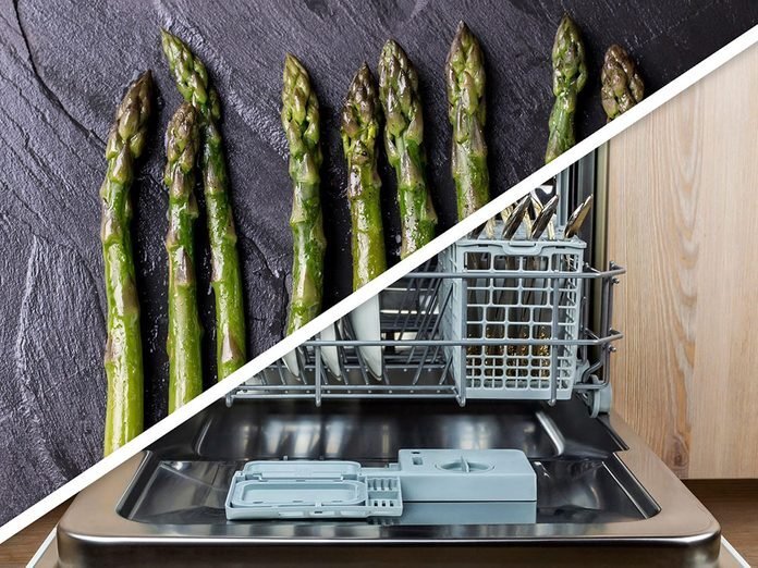 Vous serez surpris d'apprendre que vous pouvez faire des légumes à vapeur au lave-vaisselle!