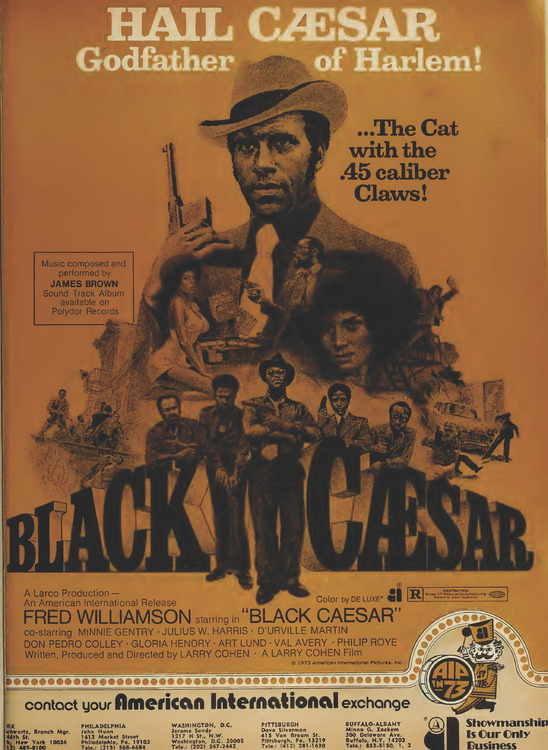 BLACK CAESAR BOX OFFICE 1973