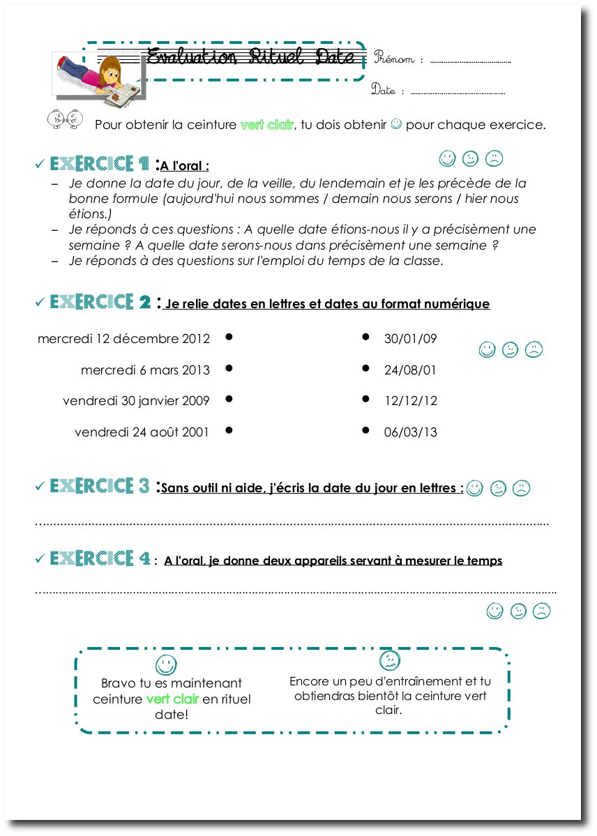 Evaluations des ceintures Rituel Date