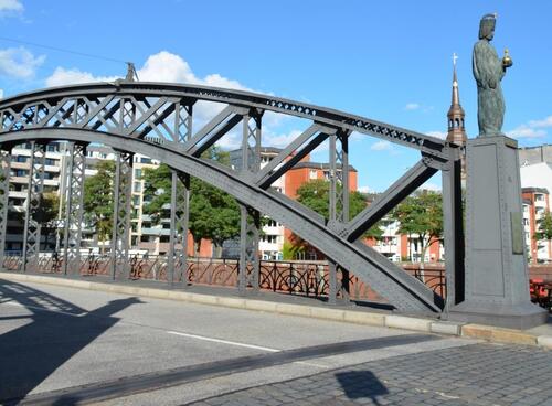 Le pont de Brooks à Hambourg