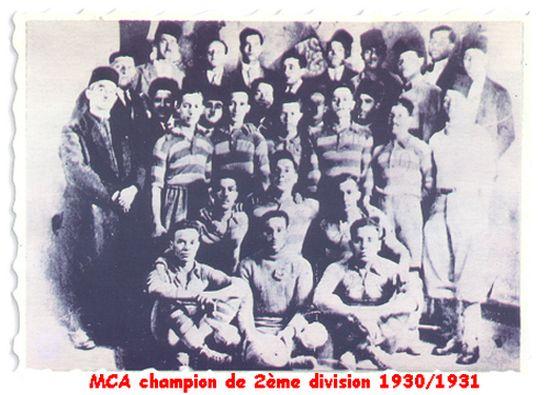 1930-1931 MCA Champion de la 2ème Division