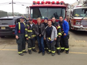 Jon Bon Jovi Visits First Responders in Sea Bright