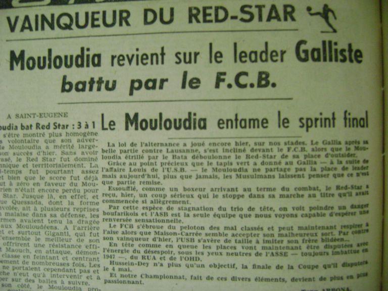 Dimanche 13.4.1947 St Eugène MCA-RSA 3-1