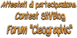 Tag di partecipazione attestati contest Forum "Cleographic" 2020