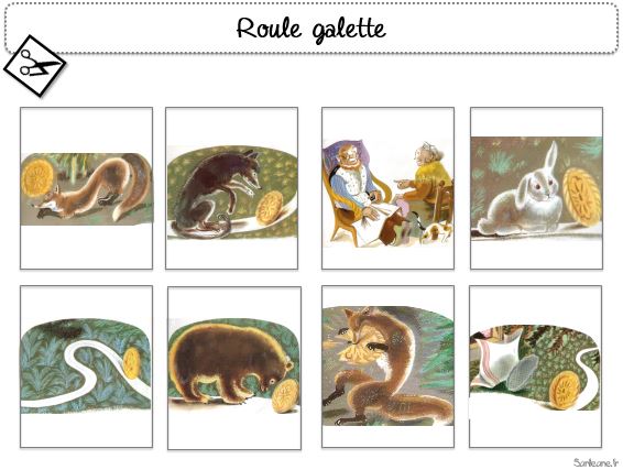 Comptine roule galette - Paroles de la comptine Roule galette illustrées