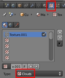 Texture par défaut : Clouds