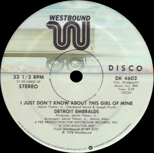 Detroit Emeralds : Album " Let's Get Together " Westbound Records ‎WT 6101 [ US ]