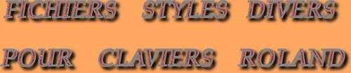  STYLES DIVERS CLAVIERS ROLAND SÉRIE29700