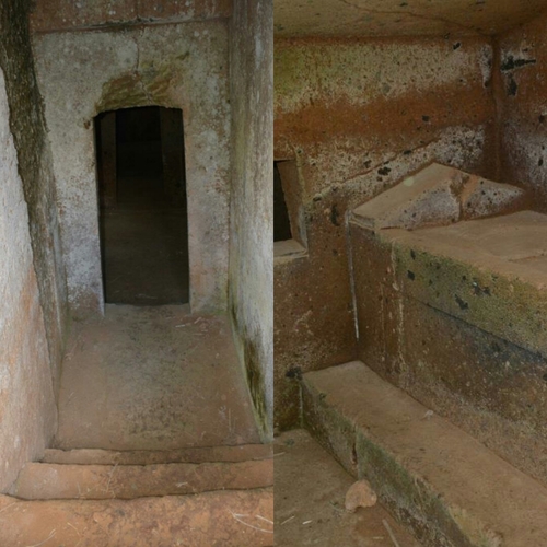 Une tombe a dado de la nécropole de Banditaccia à Cerveteri