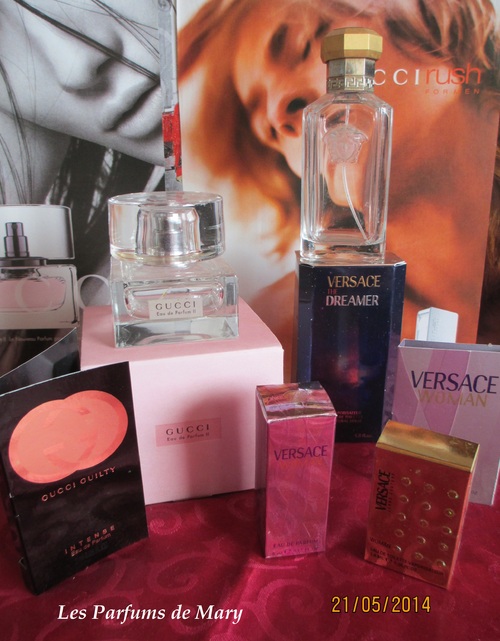 Parfums "GUCCI" et "VERSACE"......