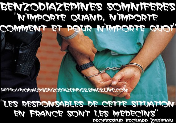 benzodiazépines : les responsables sont les médeicns