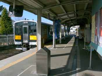 Hitachi-ÅŒta_Station-Platform