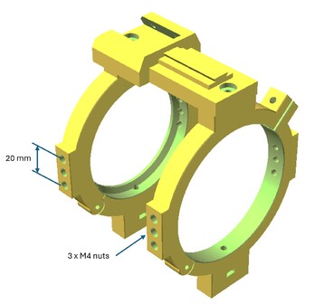 Bracket system for Samyang AF 135 f1.8 FE telephoto lens