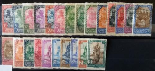 Soudan série 1931 -25 timbres pour 3.45€