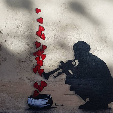 SUNRA, artiste de street art, sur la musique... 