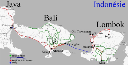 Cartes de Bali 