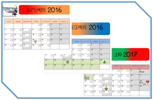 Calendrier du loup 2016/2017