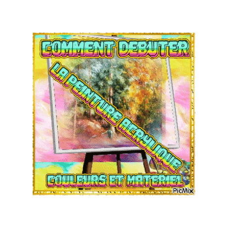 Dessin et peinture - vidéo 4105 : Comment débuter la peinture acrylique (palette de couleurs  et  matériel) ? - acrylique.