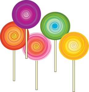 lollipops 5 lollipop candies with swirl colors 0515-0901-1