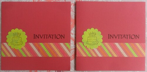 Un peu de carterie : des invitations !