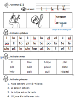 Fiches sons des consonnes avec Patati et Patata