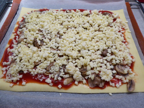 Pizza aux Champignons et Pizza aux Lardons façon Carbonara