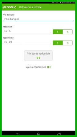 Application Smartphone : Ma Reduc