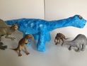 Dinosaure en papier mâché