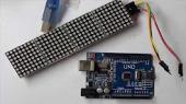 MAX7219 LED Matrix Display & Test Code - Scrolling Text
