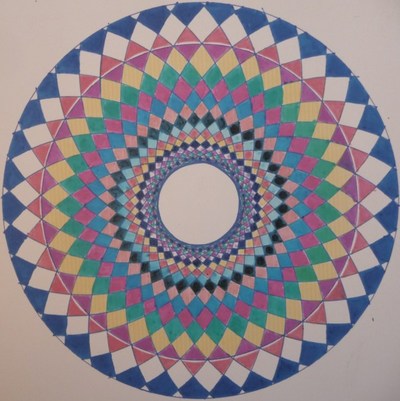 Blog de mimipalitaf :mimimickeydumont : mes mandalas au compas, mandala pour aujourd'hui, aux visiteurs du monde entier ou presque !