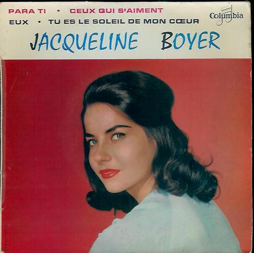 Jacqueline boyer " janvier 1960 chez Columbia / Pathé-Marconi (ESRF 1249)"