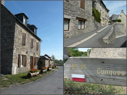 Sur le GR 65, d'Aumont-Aubrac à Conques, sur le Chemin du Puy.