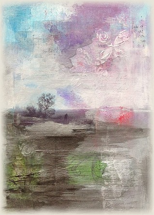 Paysages imaginaires - mixed media