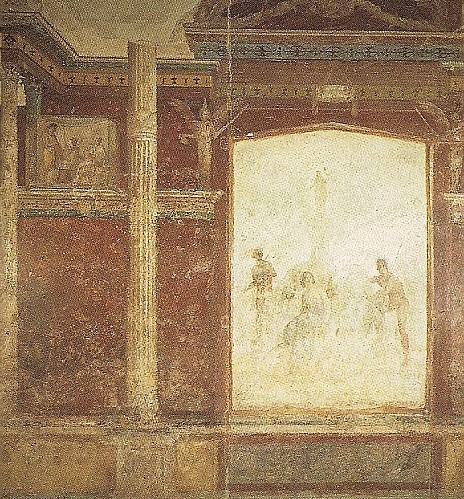 Fresque de la maison de Livie vers 30-20 avant J.C. Rome Pa