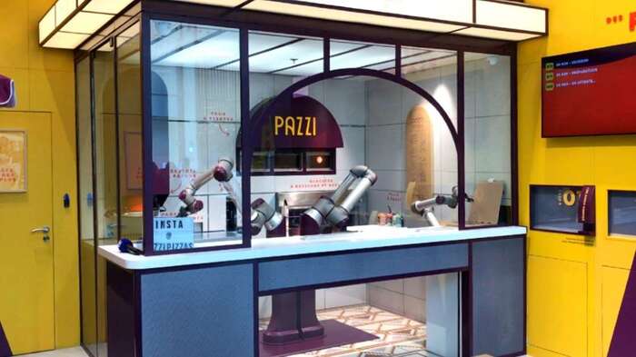 Nous avons déjeuné chez Pazzi, la première pizzeria tenue par un robot