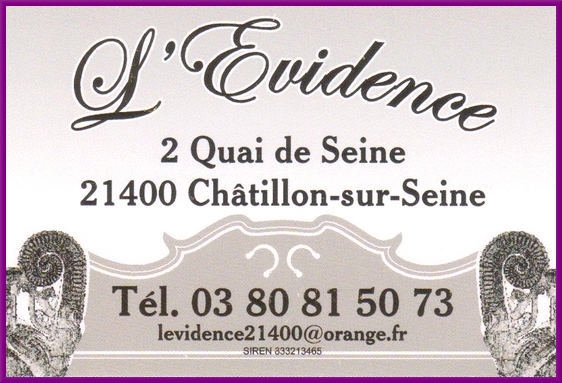 "L'Evidence", un nouveau délicieux restaurant à Châtillon sur Seine...