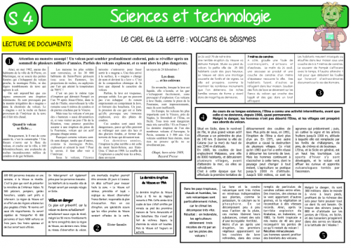 VOLCANS ET SEISMES
