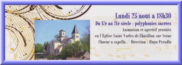 Ne manquez pas la 19ème Semaine de Saint Vorles et du Châtillonnais ....