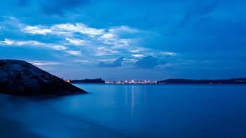 sea-mountain-blue-sky-twilight-city-light